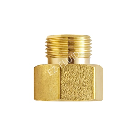 Ez-Fluid 1/2'' Female Brass Compression. x 3/8 Male Brass Compression. Adapter W/O 3/8 Nut And Sleeve, RB EZFD590