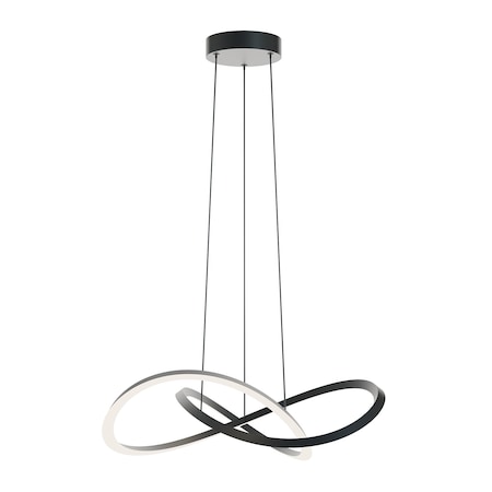 Afx Celeste 24in LED Pendant Light, Black CLSP24LAJUDBK