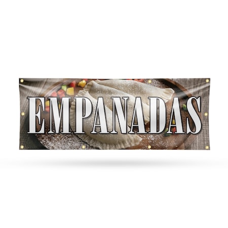 Signmission Empanadas, 36 Inch x 96 Inch, Vinyl Banner B-96-30559