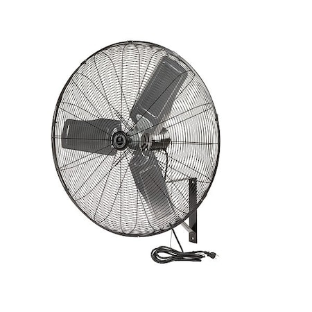 Tpi Mounted Fan, Gray, 30 in Dia, Aluminum CACU 30-WO