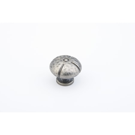 Schaub 1-3/8in Siena Round Cabinet Knob Vibra Nickel Finish 250-VN