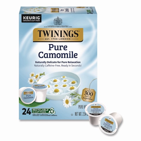 Twinings Tea K-Cups, Pure Camomile, 0.11 oz, 24PK TNA85790