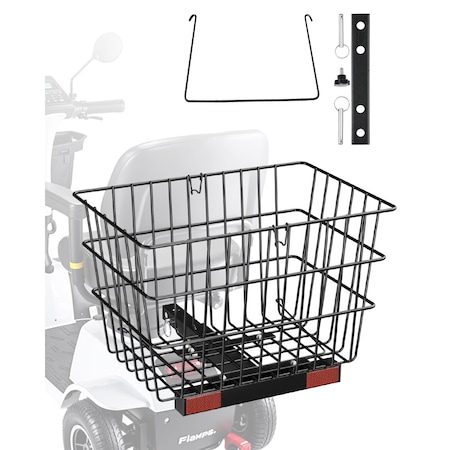 Vevor Scooter Rear Basket Heavy Duty Mobility Basket with Handle 1 in Receiver J900
