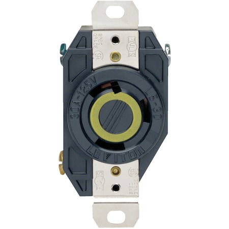 Leviton 30A 125V Black Industrial Grade L5-30R Locking Outlet Receptacle 065-2610
