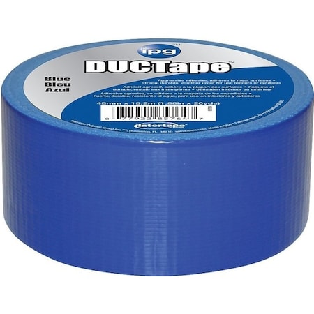 Intertape Duct Tape, 20 yd L, 188 in W, PolyethyleneCoated Cloth Backing, Blue 6720BLU