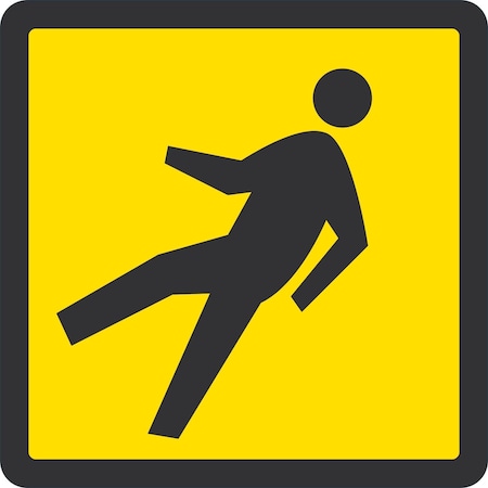 Lyle Diamond Shaped Pedestrian Walkway Sign, 9x9, Non-Reflective, Yellow G-17575-FD_9x9
