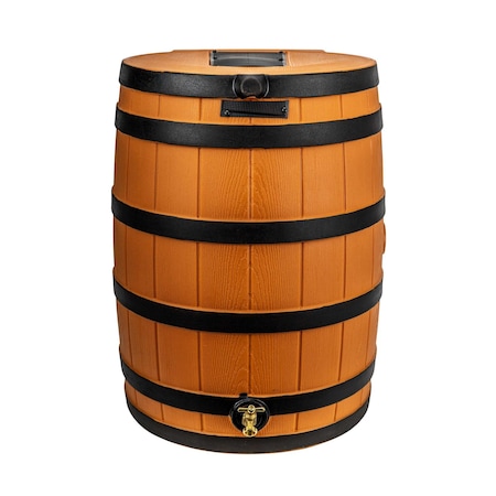 Good Ideas Rain Wizard 50 Gallon Rain Barrel With Darkened Ribs - Terra Cotta RW50-DR-TC