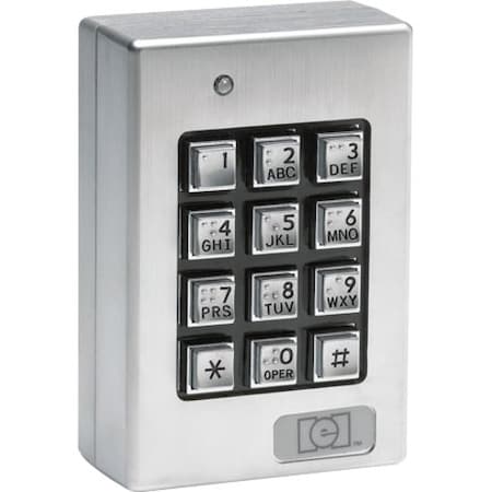 Linear Weather Resistant Keypad, 4-1/2" H 232SE
