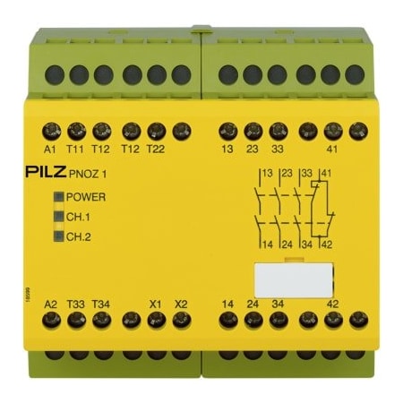 Pilz PNOZ 1 24VDC 3N/O 1N/C Safety Relay 775695
