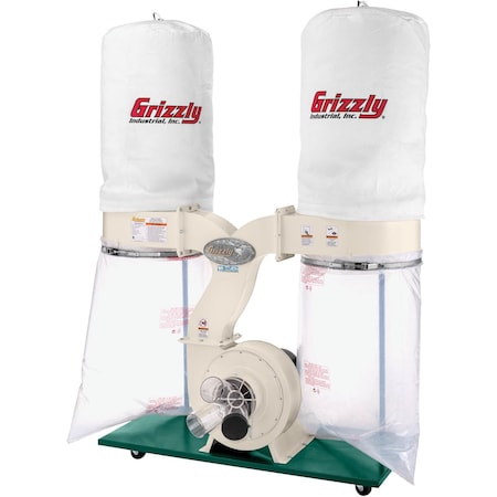 Grizzly 3 HP Dust Collector with Aluminum Impeller G1030Z2P