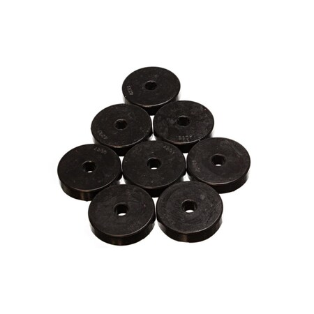 Energy Suspension Round Polyurethane Pad Set - Black 2.28 x 0.43 x 0.5 in. 9.9528G