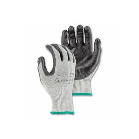 Cut-Less Korplex Gloves, Flat Nitrile Palm, Small, Gray with Black Coating, 12PK 472-35-7660/S