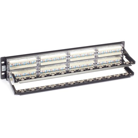 Black Box CAT6 Patch Panel - 2U, Unshielded, 48-Port JPM612A-R8