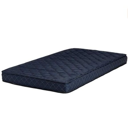 Homeroots 6" Navy Blue Twin Memory Foam Water Resistant Mattress 248074