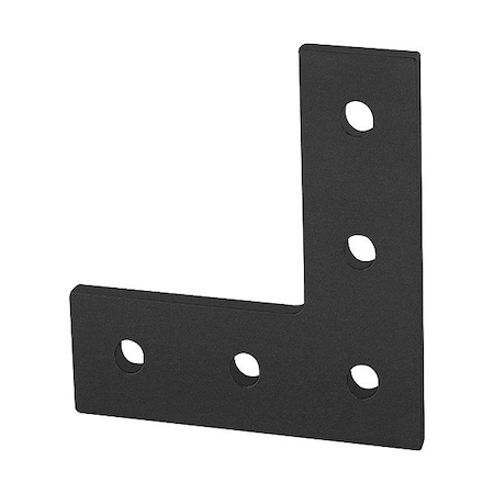 80/20 T-SlotFrmingConnector, Alum, Blk, 90mm, 4mm 30-4481-BLACK