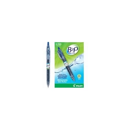 Pilot Fine Point Gel Pens, 0.7 mm Fine Pen Point, Refillable, Retractable, Blue Ink, Gel-based, 12PK 31601