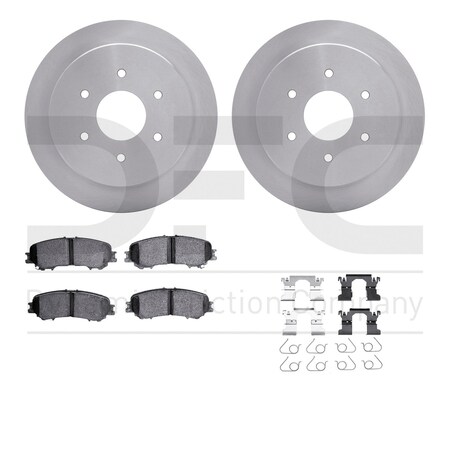 Dynamic Friction Co DFC Brake Rotor- Heavy Duty Brake Pad includes Hardware 6412-67028