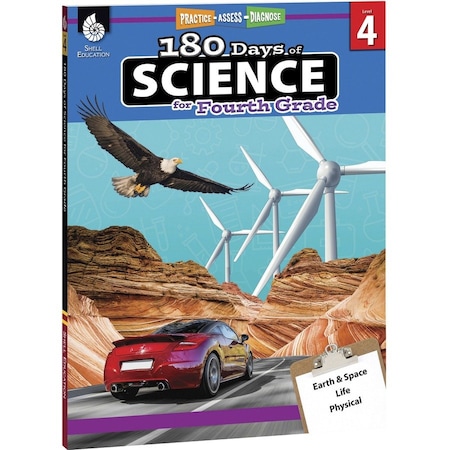Shell Education 180 Days of Science Book, Grade 4 51410