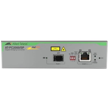 Allied Telesis TAA 1GB POE+ MEDIA CONVERTER, SFP BASED AT-PC2000/SP-960