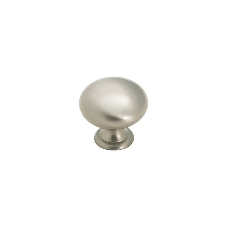Amerock 1-1/4" (32 mm) Diameter Brass Classics Cabinet Knob Satin Nickel Finish BP1950HG10