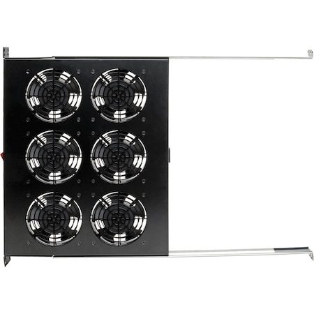Eaton Tripp Lite Series Fan Tray for 19 in. Racks - 1U, 6 120V High-Performance Fans, 576 CFM, C14 Inlet SRFANTRAY6