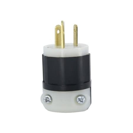 Leviton Industrial Grade Plug, Wetguard 15 Amp, 125 Volt 4763-C