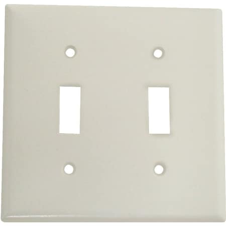 Eaton Wiring Devices Wallplate, 412 in L, 4916 in W, 2 Gang, Thermoset, White, HighGloss 2139W-BOX
