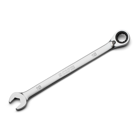 Capri Tools 16 mm 120-Tooth Ultra-Smooth Reversible Ratcheting Combination Wrench, XL Long Series, Metric, 12Point CP15816