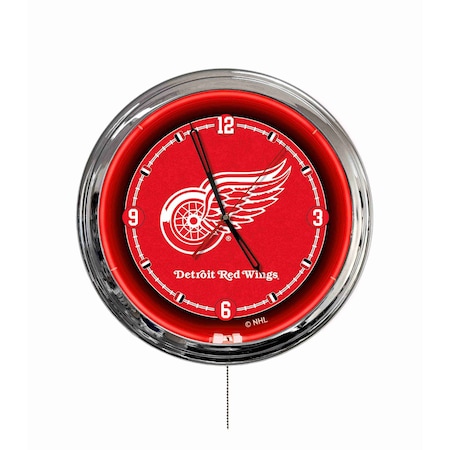 Holland Bar Stool Detroit Red Wings 16 LED Wall Clock ClkL16