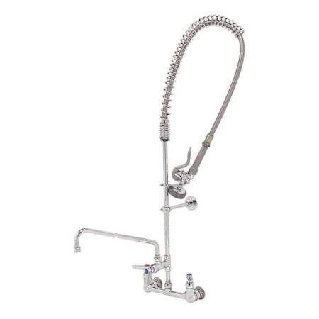 T & S Brass & Bronze Works Works 2-Handle Pull-Down Sprayer Kitchen Faucet with Add on Faucet in Polished Chrome B-0133-ADF12-B