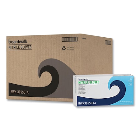 Boardwalk Blue Disposable Nitrile Gloves, 370 Series, Powder-Free, Small, 3 mil Thick, 9.5" Long, Blue, 1000PK 370SCT