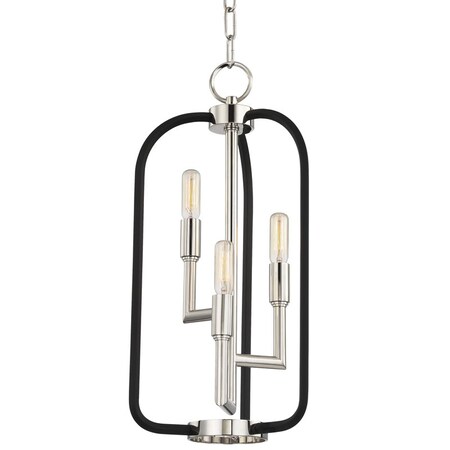 Hudson Valley Lighting Angler 3 Light Lantern 10 In. Polished Nickel 8313-PN