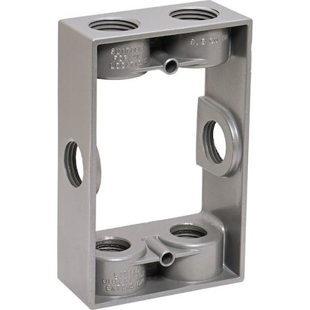 Southwire 3/4'' 6-Hole 1-Gang Weatherproof Extension Ring WB1675EXT-UPC