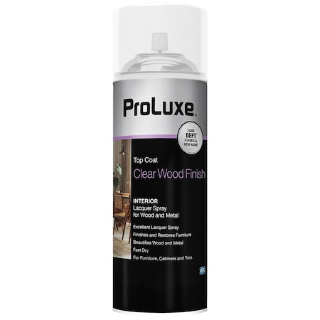 Proluxe 12.25 Oz Clear Interior Lacquer Spray For Wood And Metal, Satin PLX017S