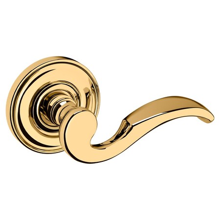 Baldwin Baldwin Preconfigured 5152 Lever with 5048 Rose Right Hand Half Dummy Lock Unlacquered Brass 5152031RDM