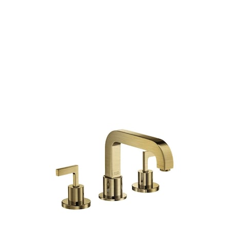 Axor Citterio 3-Hole Roman Tub Set Trim- Lever Handles in Brushed Gold Optic 39431251