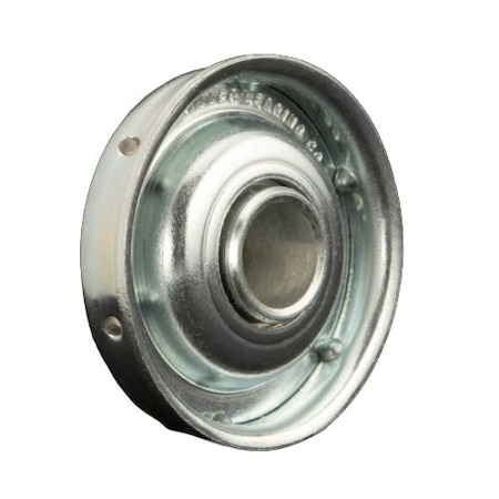 Miller Bearing Conveyor Bearing, Flanged Unground Non-Precision , Carbon Steel, 0.6875 in Bore Dia., Hex Bore F-1775-8-O