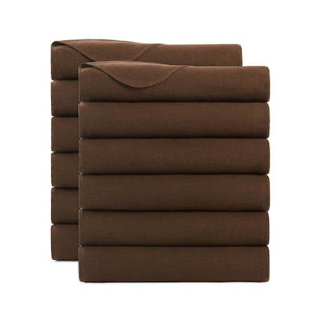 Arkwright Home Cozy Soft Polar Fleece Throw 50x60 Brown (12pk), 12PK FLC-PLR-5060-BR