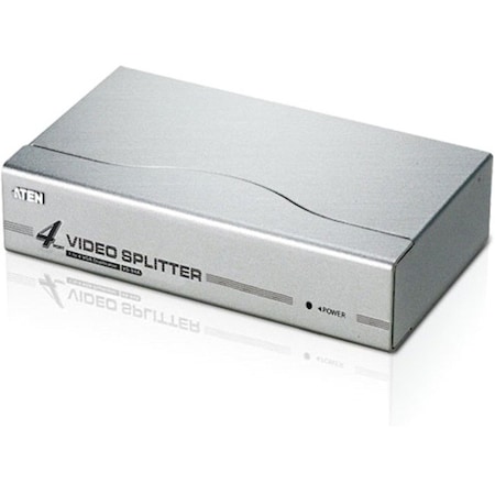 Aten 4 port Video Splitter - 1 x Computer, 4 x Monitor - 1920 x 1440 @ 60Hz - SVGA, XGA VS94A