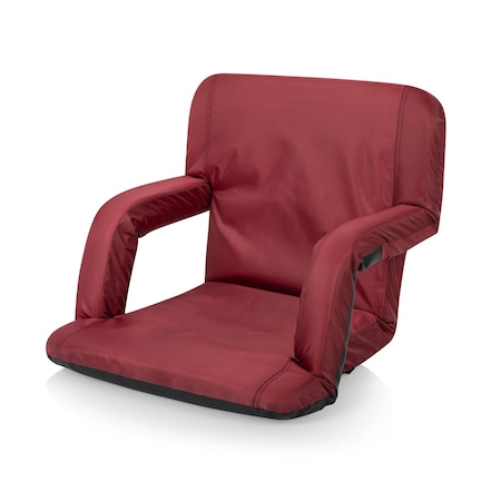 Picnic Time Family Of Brands Ventura Portable Reclining Stadium Seat, Burgundy 618-00-118-000-0