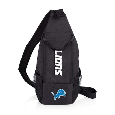 Picnic Time Family Of Brands Detroit Lions - Strider Cooler Sling Bag, (Black) 759-00-179-114-2