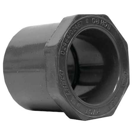 Genova LASCO 837130BC Reducing Bushing, 1 in, Spigot x Slip, PVC, SCH 80 Schedule 837130-BC