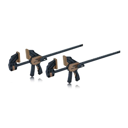 Spec Ops Trigger Clamp for Woodworking 13in Medium One-Handed Bar Clamp/Spreader 165 lb., 2-Pack SPEC-TCM13-2PK