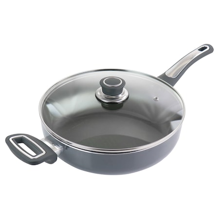 Oster 3.5 Quart Aluminum Saute Pan with Lid 128659.02