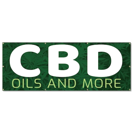 Signmission CDB Oils and More, 36 Inch, Banner B-96-30358