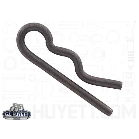 Huyett Bridge Pin, Zinc Plated Spring Steel, 0.120 in Wire Dia x 1.719 in Length x Fits 9/32 in Shaft BP-138