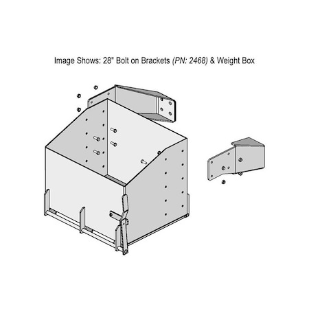 K&M Mfg 28-In. Bolt on Brackets (BOB) Kit for John Deere R/RT/8020-8030/8020T-8030T Series Green 2468