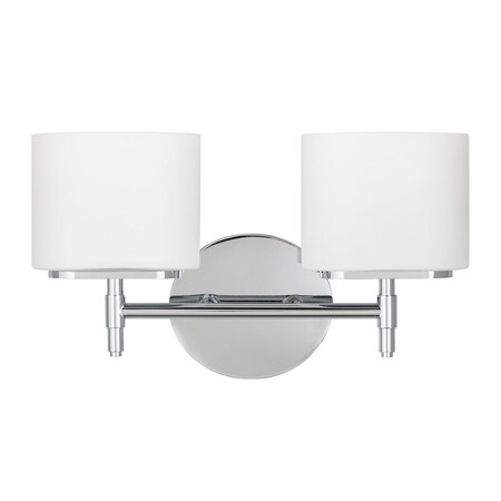Hudson Valley Lighting Trinity 2 Light Bath And Vanity 13.75 In. Polished Chrome 8902-PC