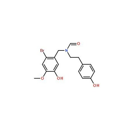 Ak Scientific N-(2-Bromo-5-hydroxy-4-methoxybenzyl)-N-(4-hydroxyphenethyl)formamide (250mg), CAS 122584-18-3 4297AA-250mg