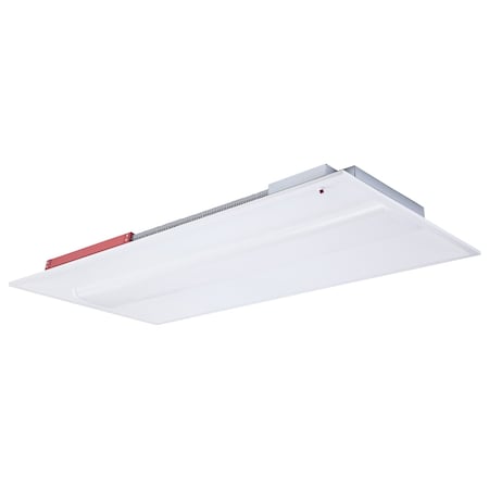 Nuvo 2X4 LED Single Basket Troffer Emergency Battery Field Selectable 120-277 Volt White Finish 65/1604